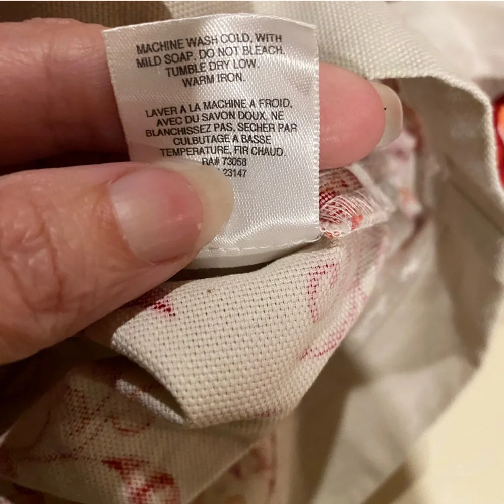 Talbots Skirt Women’s 8P Tan Floral Print Flat Front Zipper Back Slit Cotton - Picture 5 of 7